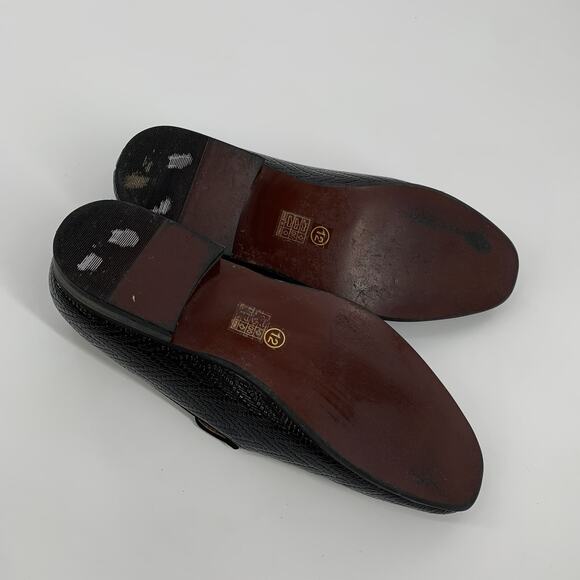 Meijiana Embossed Tasseled Dress Loafers Size 12 Mens Black Slip On Shoes main image 7